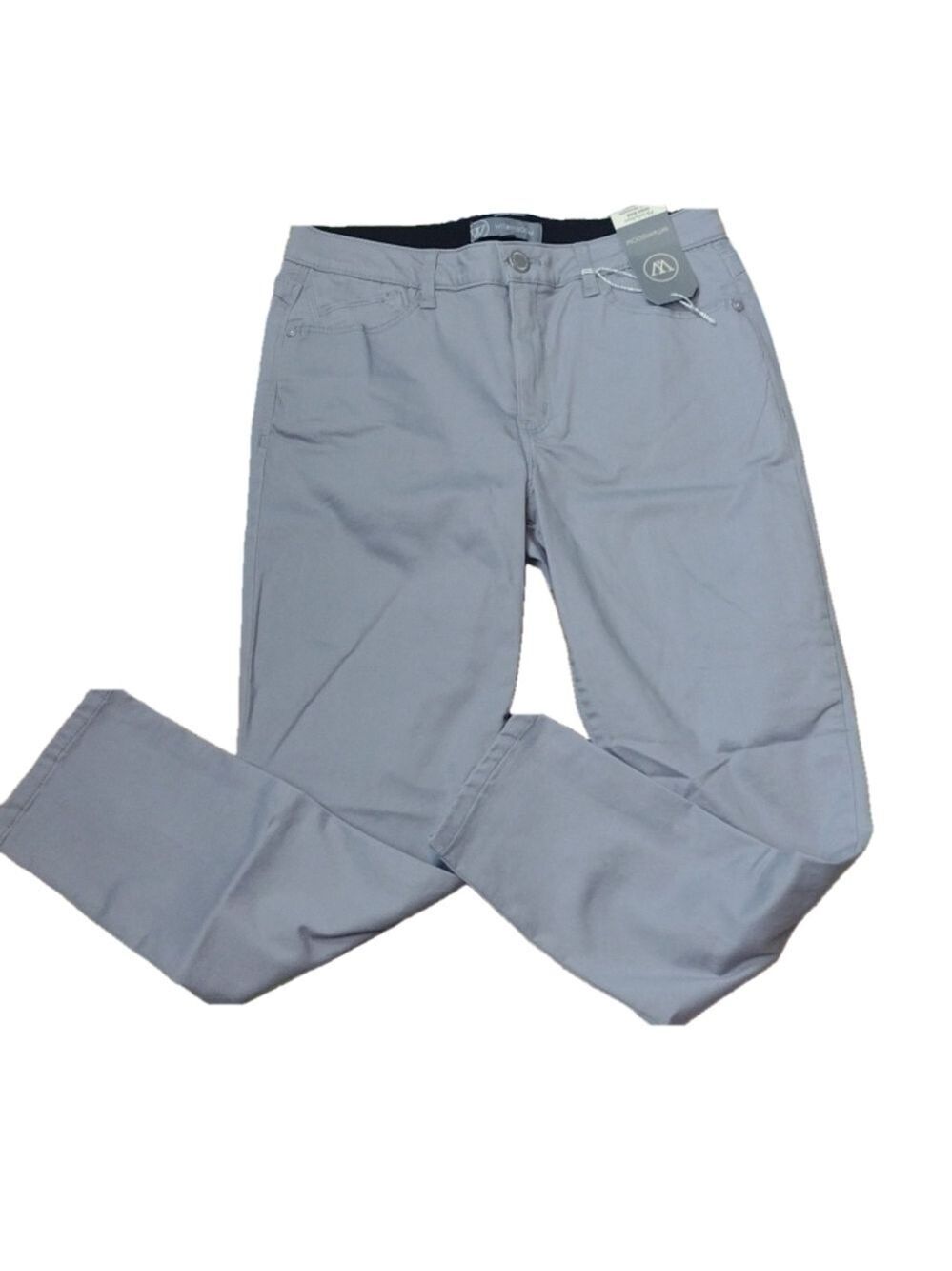 WIT & wisdom gray high rise ankle skimmer pants size 8